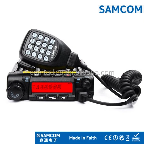 

NEWEST!!! SAMCOM 50W/40W dual band vhf&uhf mobile radio AM-400UV with 2/5 tones,1750Hz burst tone,DTMF,scrambler,FCC approval, Black