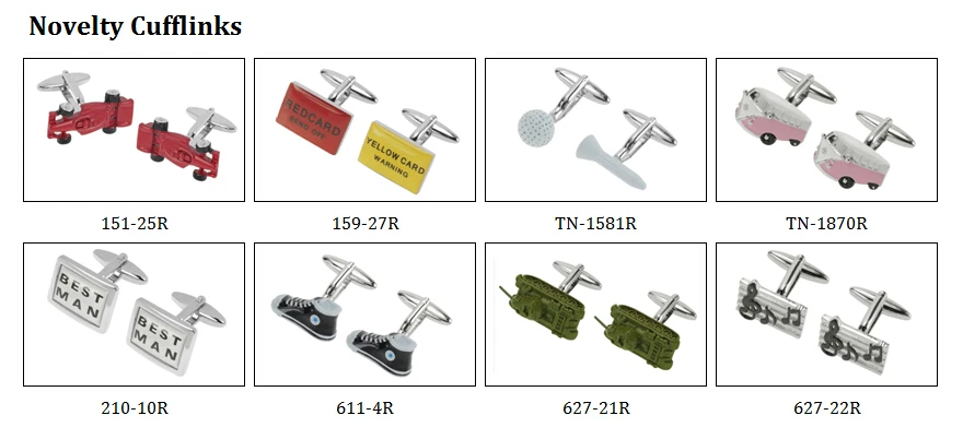 novelty cufflinks