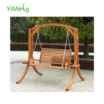 Hot Selling Simple Design Outdoor Wooden Double Swing Buy