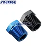 Aluminum Anodized Blue / Black Male 1/2 3/4 1/8 3/8 1/4 NPT Thread Hex Head Pipe Plugs