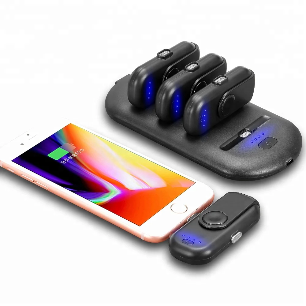 4+1 Mini Magnetic Mobile Power Finger Emergency Charging Power Bank