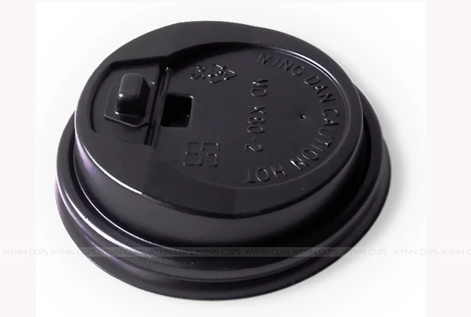 Compostable paper cup lids