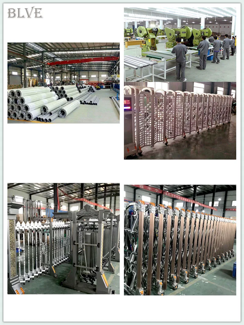 China manufacture electric automatic aluminum driveway folding gate door price retractable sliding welding gate design SGM-10