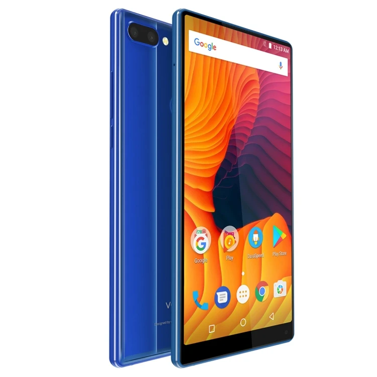 

Vernee Mix 2 Original Smartphone 4GB 64GB Dual Back Cameras 6.0 inch Android 7.0 MTK6757 4G OTG Mobile Phone, Black blue