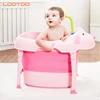 2019 product travel portable collapsible foldable pp plastic thermometer bathtub set baneras de bebe baby bath tub for newborn