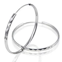 

2019 SJ Hot sale big hoop 925 sterling silver earrings