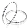 2019 SJ Hot sale big hoop 925 sterling silver earrings