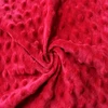 Polyester Knitted Minky Dot Fabric for Home Textile U Shape Nursing Pillow Minky Fabric Soft Brushed Blanket Material