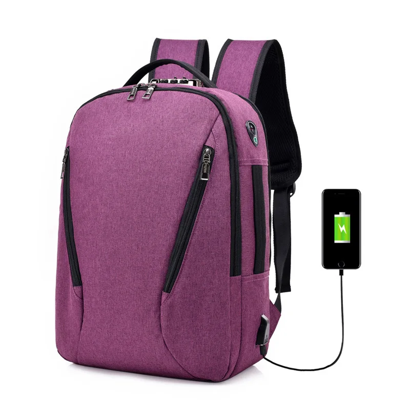 

customized OEM ODM multi-function 15.6 inch laptop business backpack anti theft bag