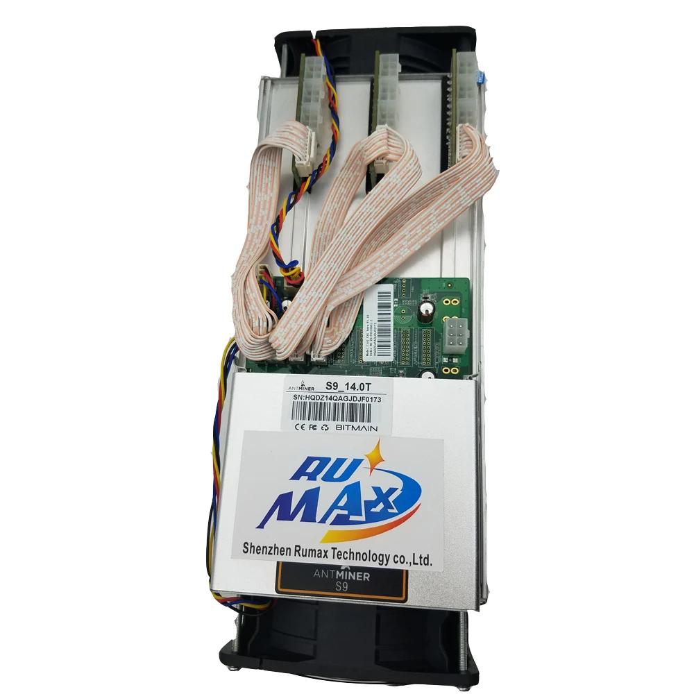 

Rumax in Stock Original New S9 Bitcoin Miner BITMAIN Antminer S9 14T with PSU Antminer S9 Bitcoin Miner, N/a