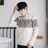 2018 spring autumn new design crew neck wholesale young men stripe casual high quality winter sweaters knitted pullover