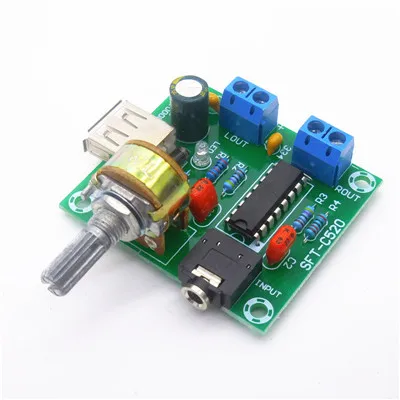DC 2-6V PM2038 Dual Track 5Wx2 Amplifier Board 5W+5W Module USB Power Supply S