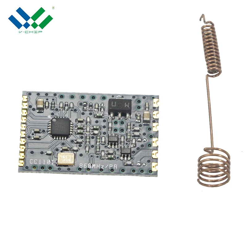 
High Power 1KM 20dbm CC1101 PA Digital FSK TX RX 433MHz 868MHz Module for Remote Control 