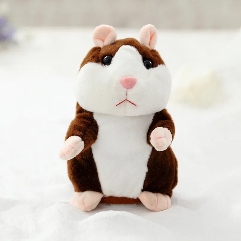 
15cm Lovely Talking Hamster Speak Talk Sound Record Repeat Stuffed Plush Animal Kawaii Hamster Toys 