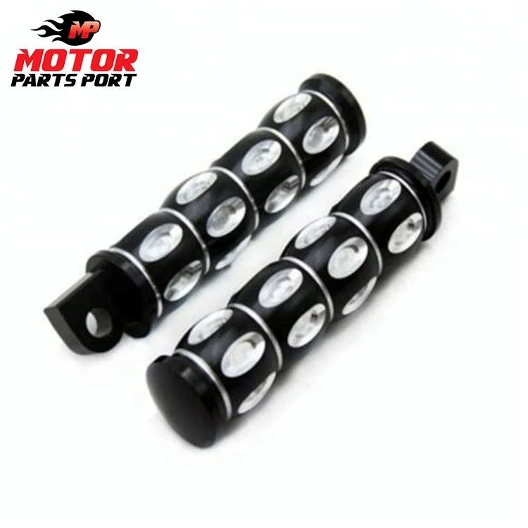 XMT-MOTO 10mm Highway Foot Pegs Footrest Chrome fits for Harley Davidson Touring Softail Dyna