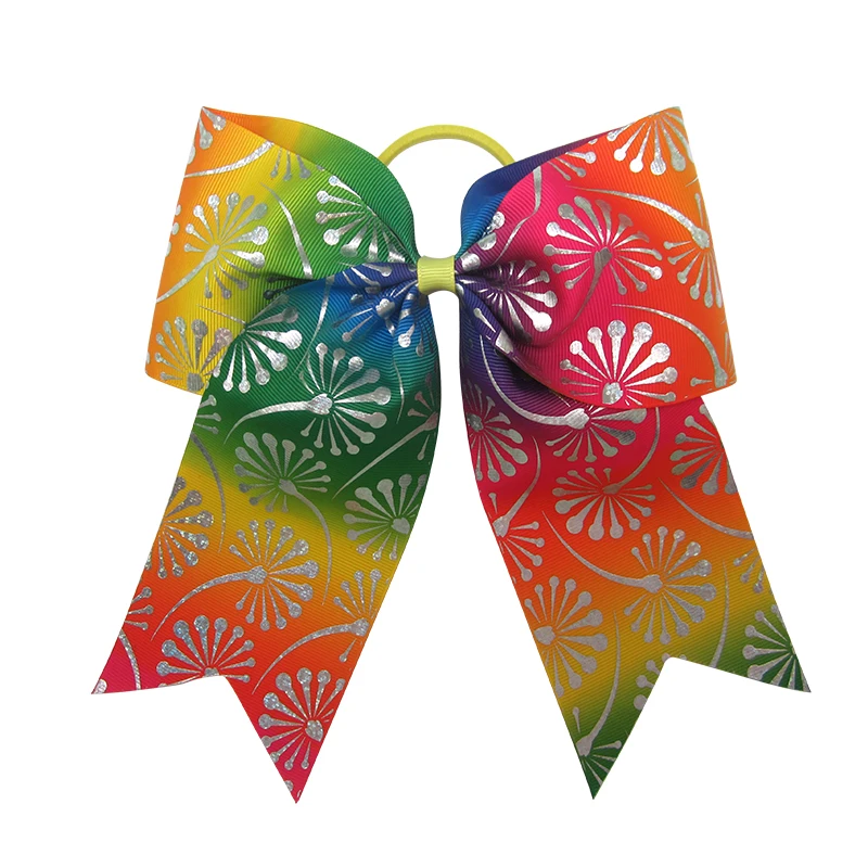 Colorful Design Ribbon Cheerleading Cheer Bow Ponytail Holder Buy