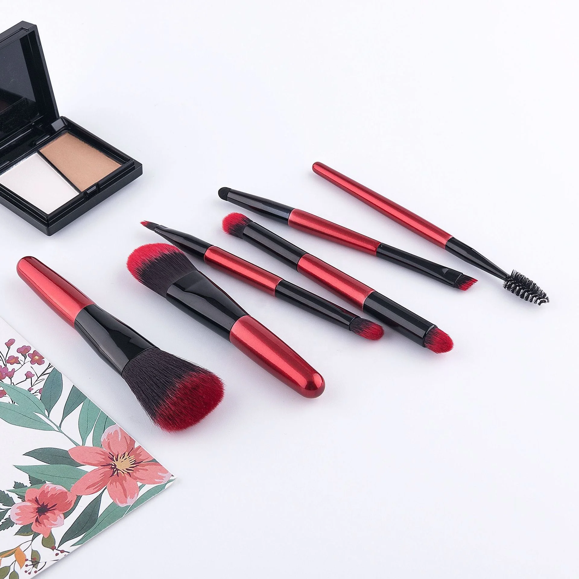 

2019 Custom Premium Cosmetic Makeup Brush 6pcs Synthetic Hair Foundation Powder Bronzer Brushes
