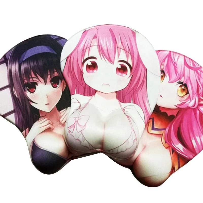 

Custom breast oppai wrist rest gel mouse pad boob oppai mousepad