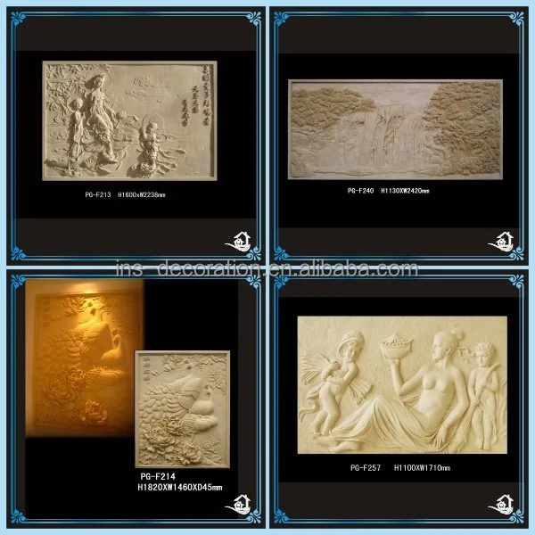 
Amazing resin relief wall decoration 