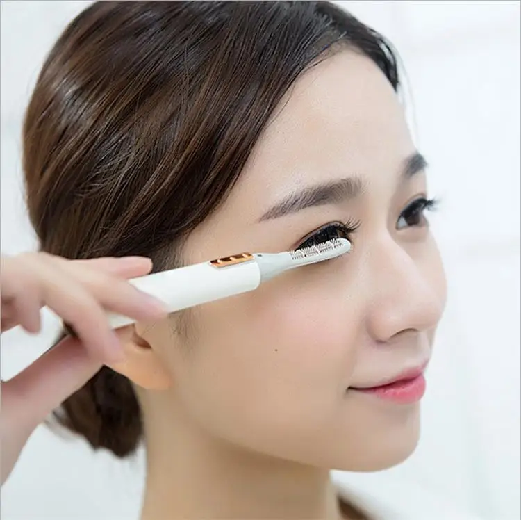Fast Eyelash Lifting Double Row Heating Wire Safety Electric Rotating Heated Eyelash Curler