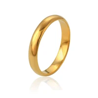 

11216 latest 24k gold ring, wedding bands without stones women mens rings for men