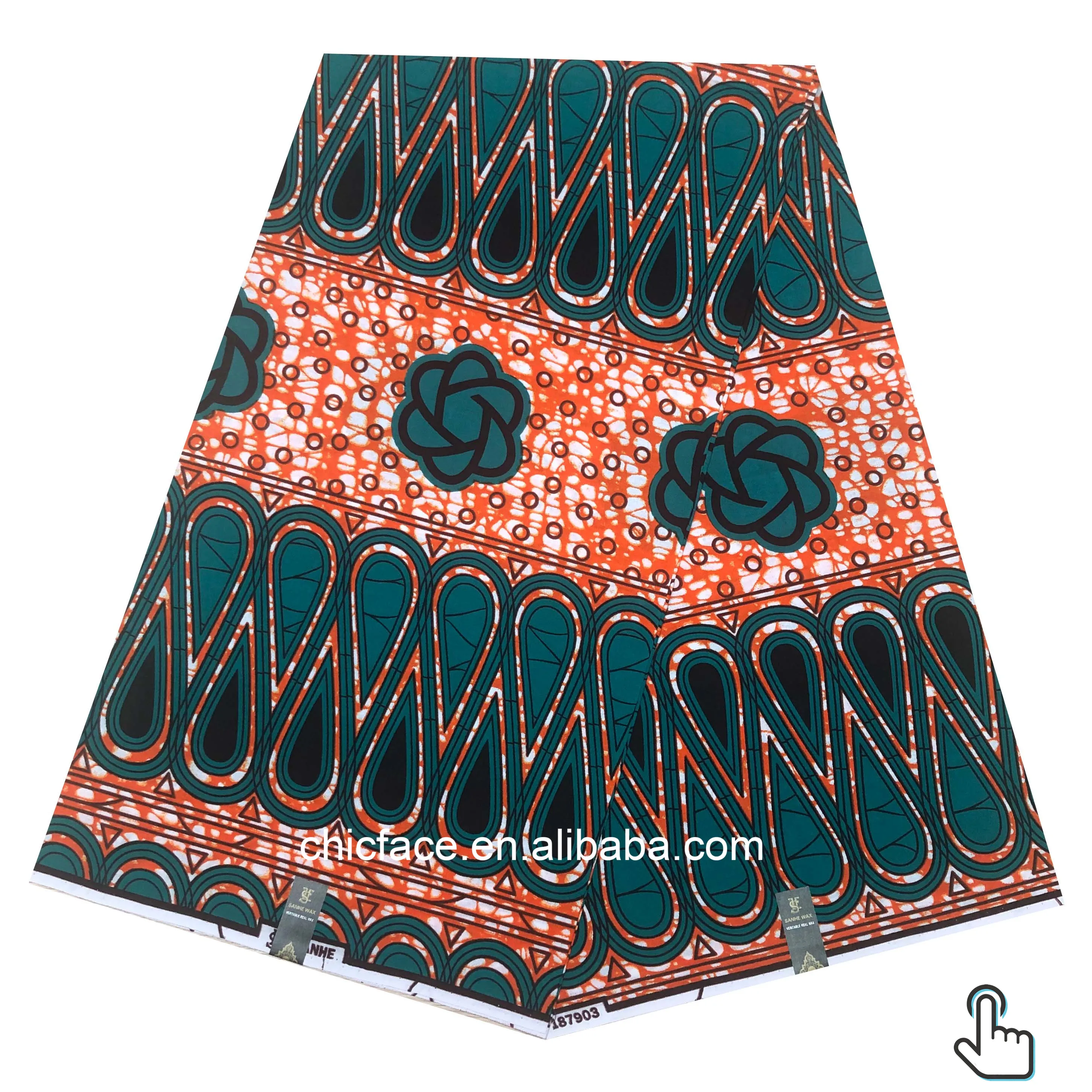 2019 新设计 100 棉纺织非洲蜡印花织物