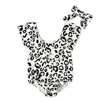 

Wholesale Baby Leopard Swimsuit Summer Hot Sale Lace Ruffle Bikini 2019 Newest Girl Swimsuit