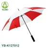 27 inch manual open cheap white and red bicolor golf umbrella promotional