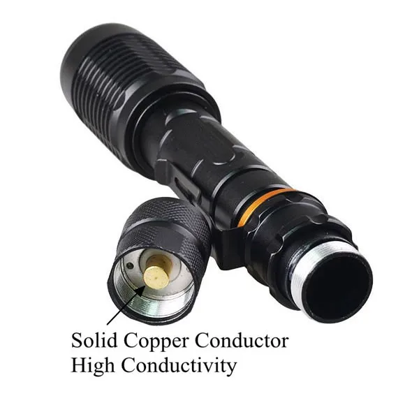 Flashlight LED Torch Light, LED Police Flashlight Torch, Metal LED flashlight