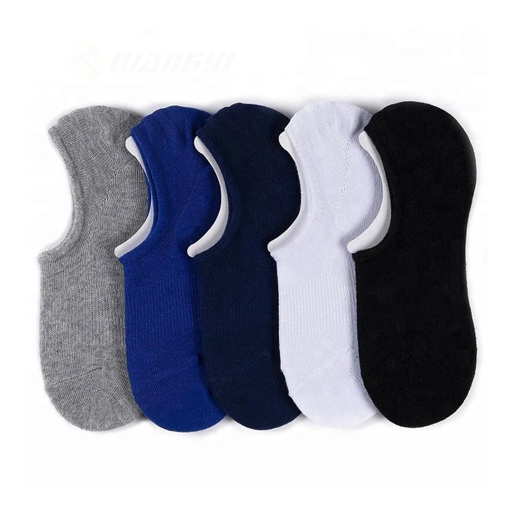 

Men's top fashion net comfortable work socks solid color low cut socks, Customized