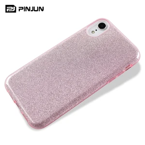 3 in 1 ultra thin 3 in 1 hybrid combo soft tpu pp glitter paper shiny phone case for iphone (2018) case cover