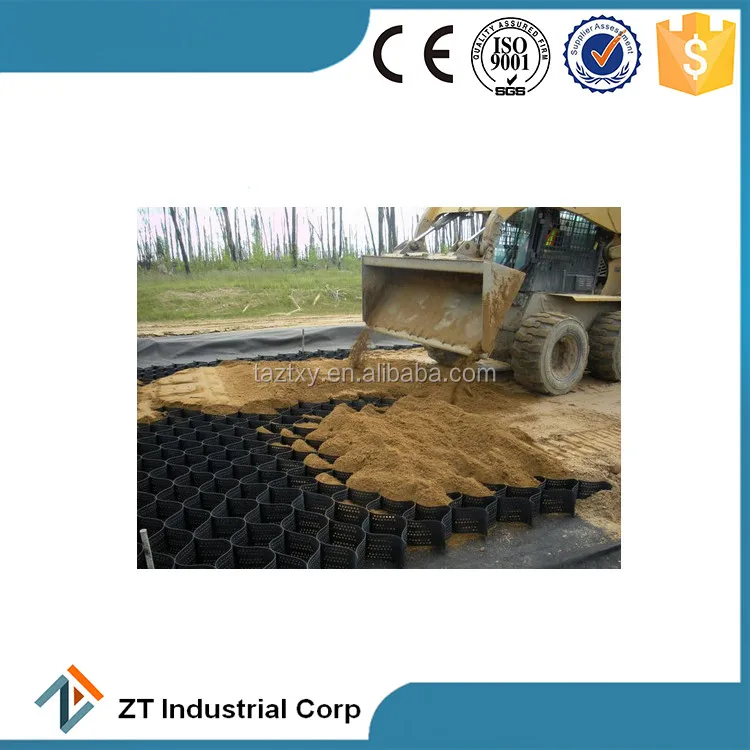 
75-400mm high quality hdpe material plastic geocell price 