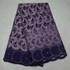 AG7142 High quality embroidery cotton handcut swiss voile lace for dress