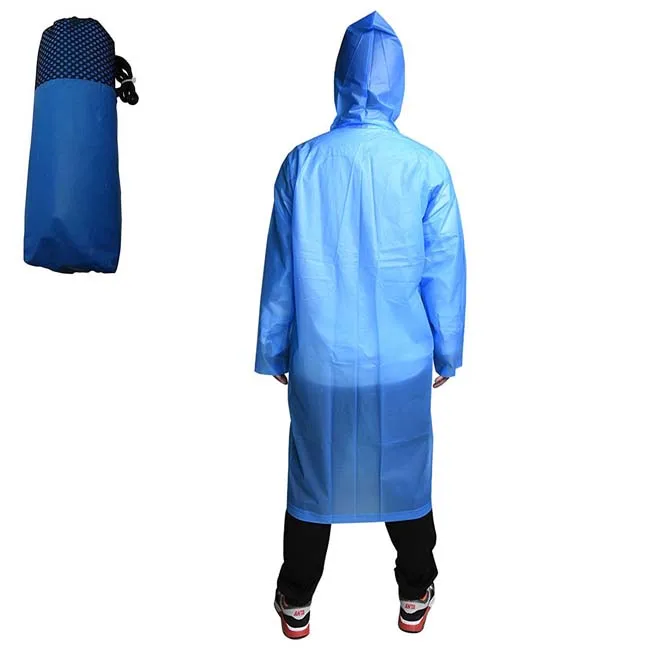 Imperméable à l'eau réutilisable de pluie de poncho imperméable veste de cape de pluie