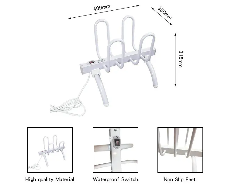 Household Floorstanding Heated Shoe Rack Electric Shoe Dryer Machine