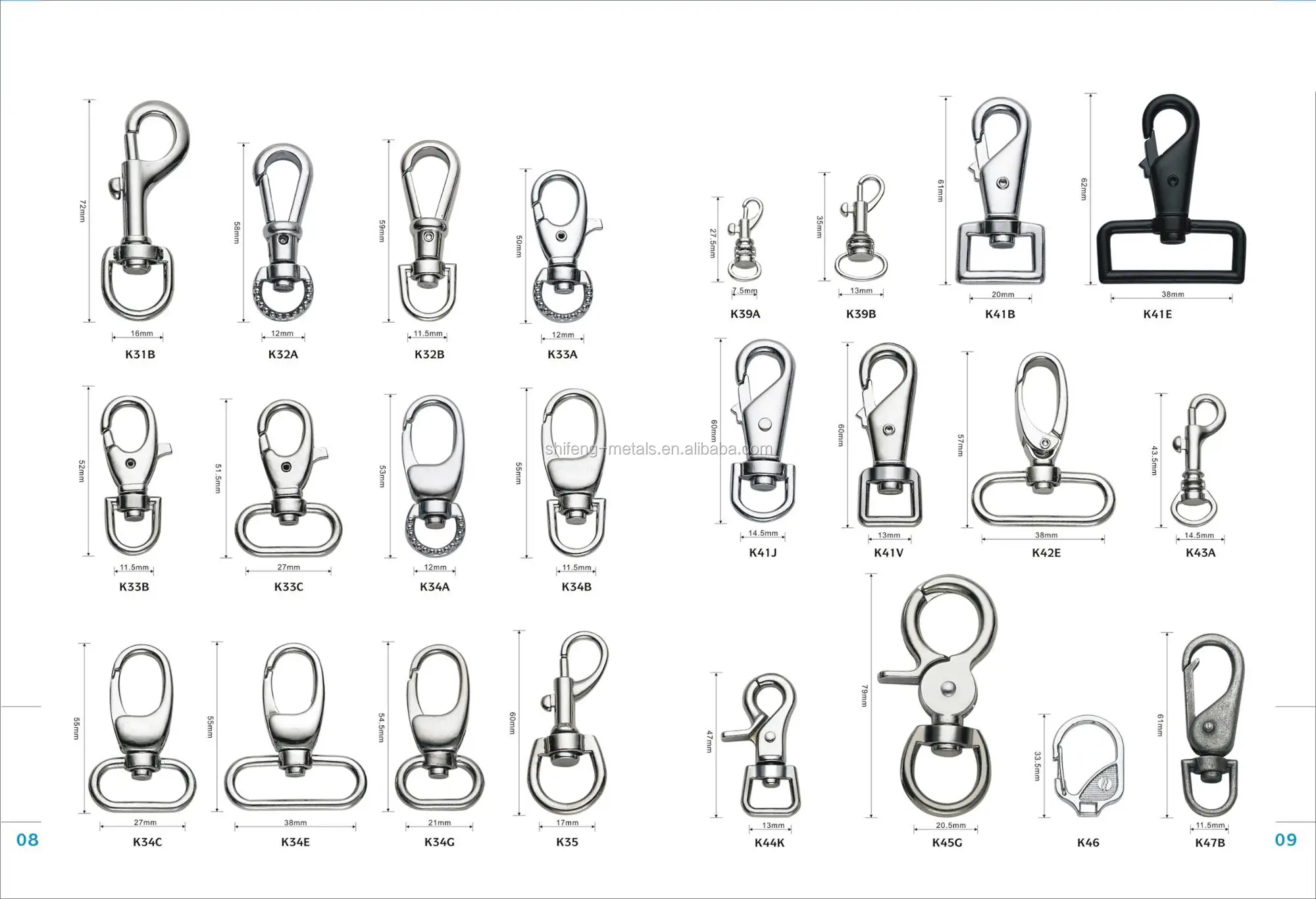 Double Ended Snap Hook;double Metal Snap Hook;double Sided Snap Hook ...