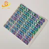 Top selling cheap security remove adhesive customized iridescent 3d laser hologram sticker screen printing