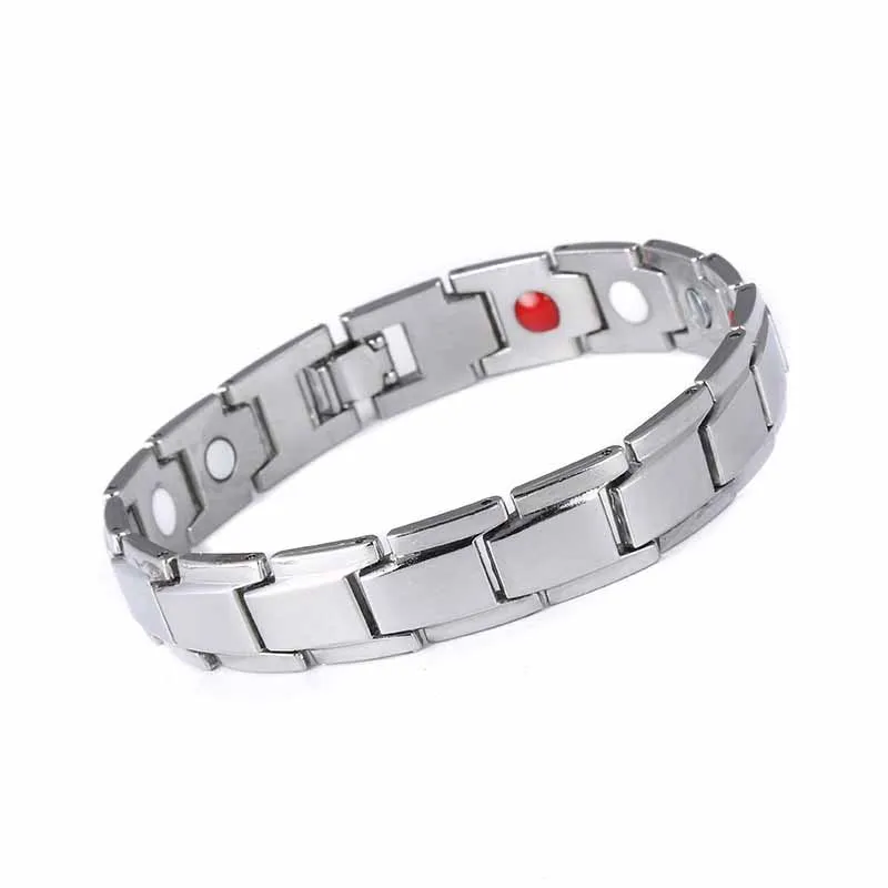

Fashion Explosion Men's and Women's Punk Titanium Steel Magnetic Therapy Bracelet Casual Party Clothing Accessories Hand Strap