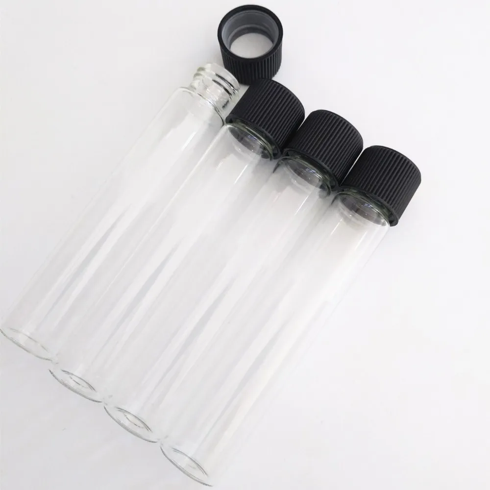 115/120mm*20/22mm Child Proof Plastic Cap Glass Joint Tube And Clear