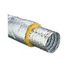 Air conditioner aluminium foil pipe rectangular flexible duct connector, insulated flexible duct