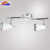 2 ways heads iron spot light lamp spotlight fixture fit GU10 light source for home hotel restaurant