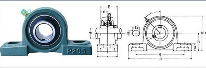 UCP210 Steel Pillow Block Insert Bearings P210 Low Noise High Precision