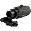 Vector Optics Rubber Armored 3x Magnifier Scope for Red Dot Reflex Sight Scope with Flip Side Quick Release Detach QD Mount