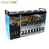Newest intel 7th cpu 8 gpu crypto mining rig bitcoin ethereum miner mining machine with rx580 graphic cards