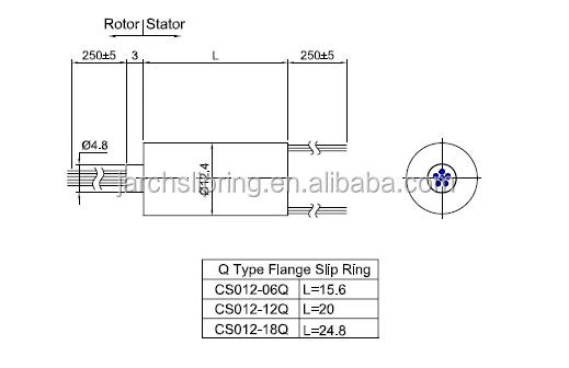 4 Circuits High Speed Customized Collect Electrical Light Drone Capsule Slip Ring