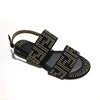 Cheap wholesale African flat slipper luxury design women Sandals PU Sole
