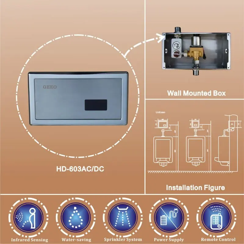 Electric Urinal Flush Vavle_HD603DC