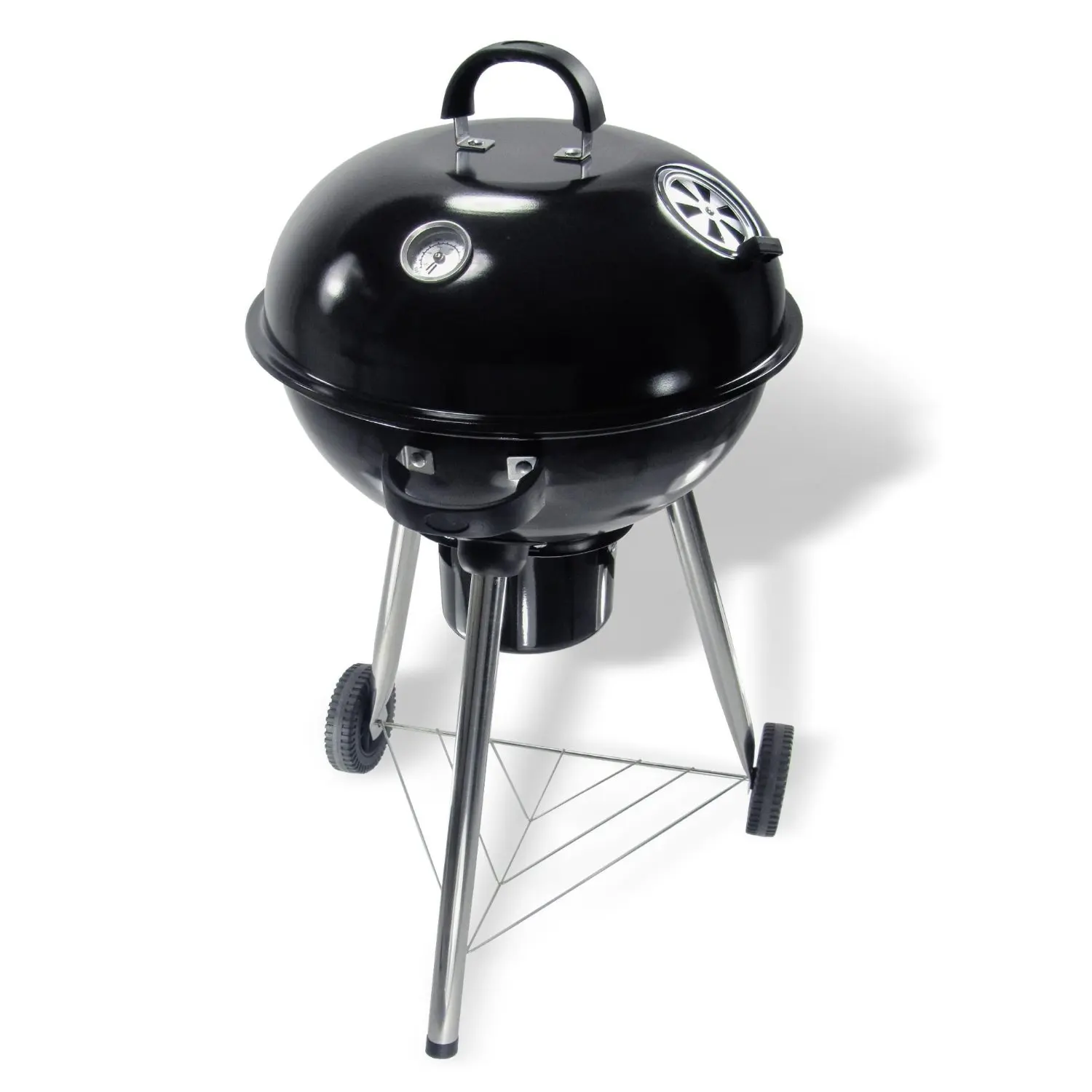 Round Patio Grill Black Enamel Kettle Charcoal Barbecue Grill Buy
