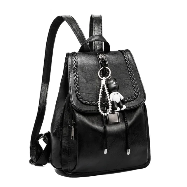 

Guangzhou factory wholesale hot sales backpack fashion pu bag women small mini backpack purse pu leather, Black/acceptable customize