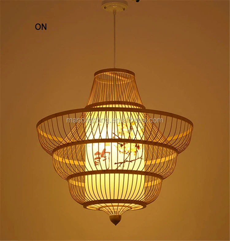 Bamboo Pendant Lamp Big Modern Chandeliers Modern For High